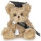 Bearington Collection Ken Grats Graduation Plush Teddy Bear Stuffed Animal, Black Cap, 7 Inch